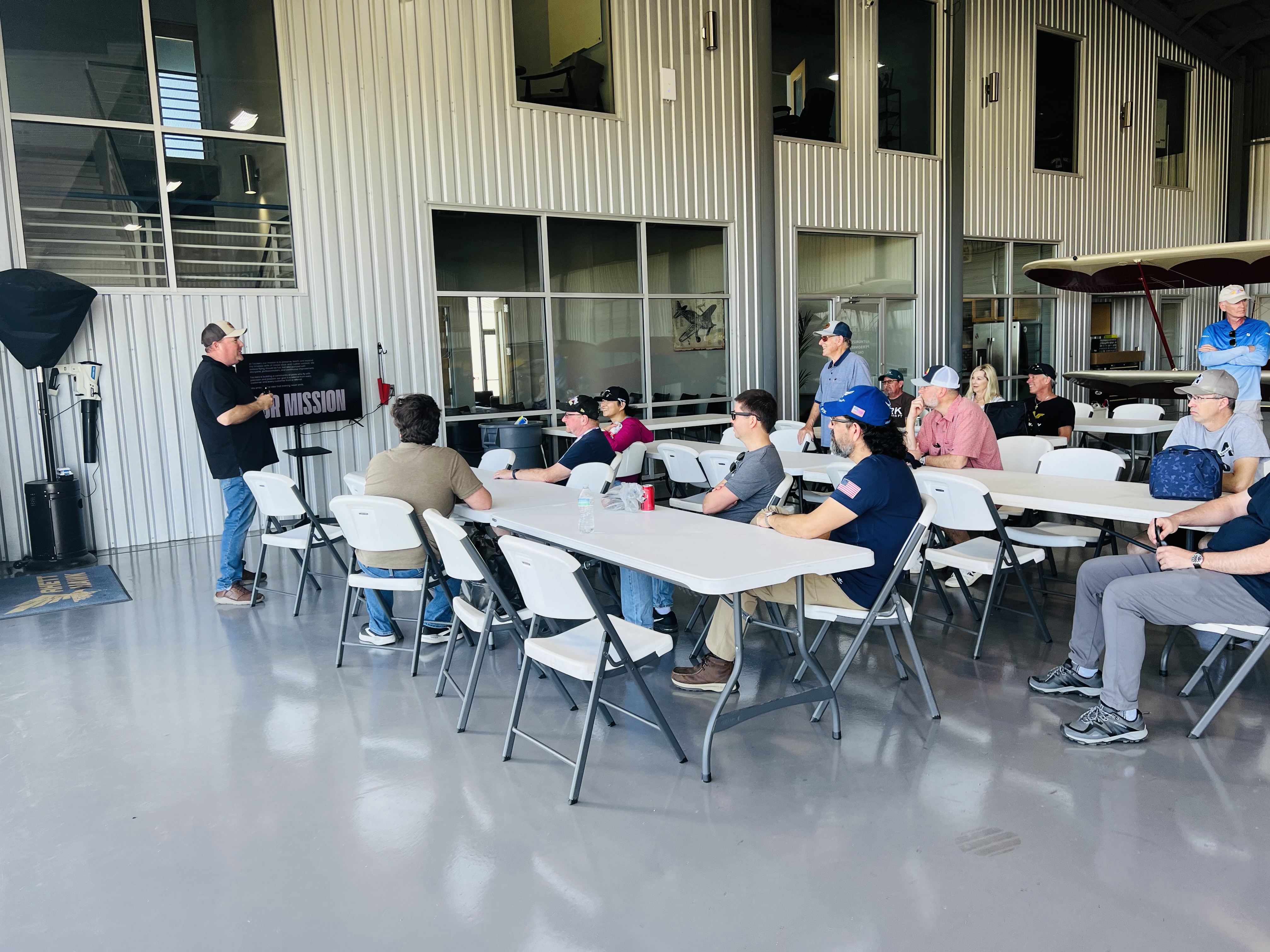 TacAero presentation to the group